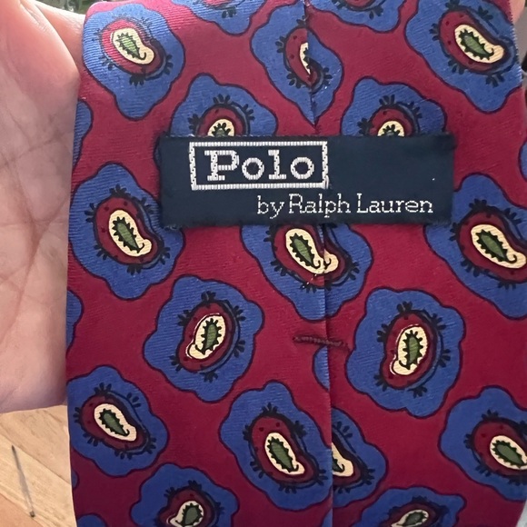 Polo By Ralph Lauren Men's Silk Tie 4"x58" *Small Flaw* - Picture 6 of 9